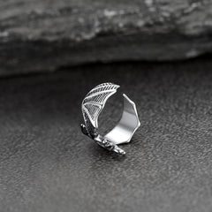 Brinco de orelha de dragão em prata esterlina 925, 1 peça