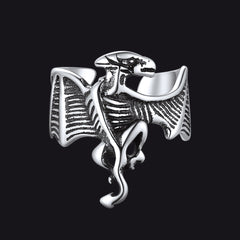 Brinco de orelha de dragão em prata esterlina 925, 1 peça