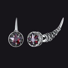 Brincos de pino Viking Rune Viking Nordic Star Rune Fang para homens