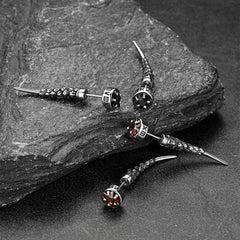 Brincos de pino Viking Rune Viking Nordic Star Rune Fang para homens