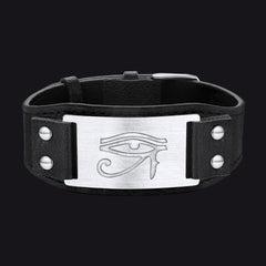 Egyptian Horus Eye Leather Wristband Son Bracelet