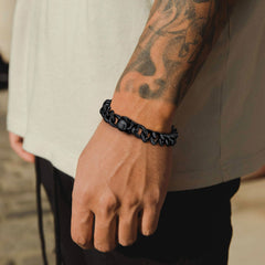 Gothic Heavy Cuban Chain Skull in Stainless Steel Bracelet