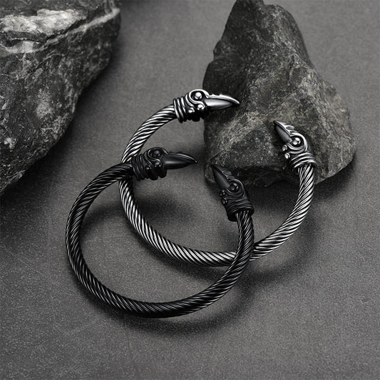 Pulseira Casaivy Viking Raven Cuff