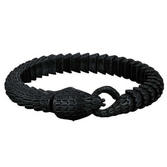Pulseira Viking Snake Jrmungandr de Aço Inoxidável