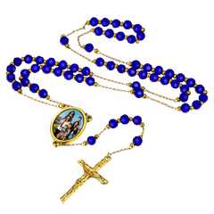 Rosário com foto personalizada, colar com contas de cruz, imagem feminina e masculina