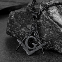 Colar com Pingente Maçônico Clássico Maçom