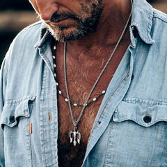 Colar Tridente Poseidon Pingente Amuleto Grécia Antiga