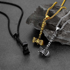 Thors Martelo Colar Viking Mjolnir Charme Masculino