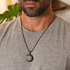 Colar de Lua Crescente Celta Masculino Feminino