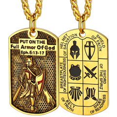 Catholic Knights Templar Dog Tag Necklace Men Women