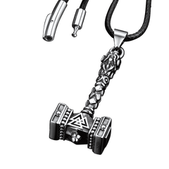 Thors Martelo Colar Viking Mjolnir Charme Masculino
