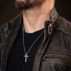 Colar de cruz Viking Runa Amuleto Pingente Homens Mulheres