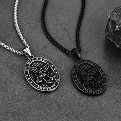 Colar com Medalha Oval Arcanjo São Miguel