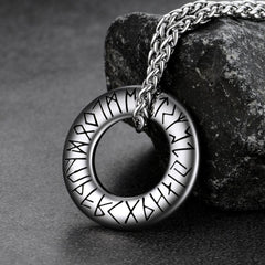Colar de círculo rúnico viking nórdico masculino e feminino