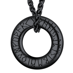 Colar de círculo rúnico viking nórdico masculino e feminino