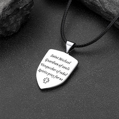 Colar de Proteção Escudo Arcanjo São Miguel Masculino