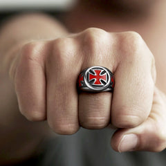 Christlicher Tempelritter Kreuzring Herren