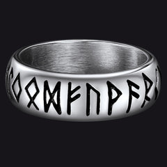 Norse Viking Runes Ring Stainless Steel Ring Men