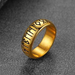 Norse Viking Runes Ring Stainless Steel Ring Men