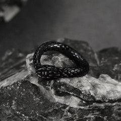 Anel de cobra midi de aço inoxidável para homens e mulheres