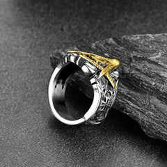 Anel de sinete gravado com mestre maçom maçônico masculino