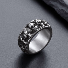 See No Evil Hear No Evil Speak No Evil Skulls Ring Men