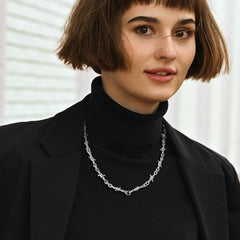 Gothic Thorn Barb Wire Chain Halskette für Männer und Frauen