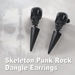 Punk Spike Skull Earrings for Men