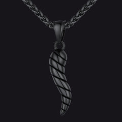 Colar de chifre italiano Cornicello Amuleto Pingente Homens Mulheres