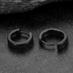 Brincos de argola Huggie com runas Viking de prata esterlina e runas Viking nórdicas