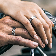 Irish Celtic Knot Band Ring Stainless Steel Men Women