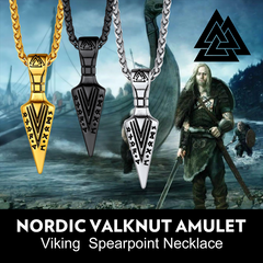 Colar Viking Odin Espada Runas Masculino