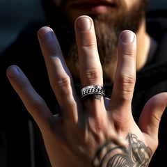 Anel Viking Spinner Masculino Feminino