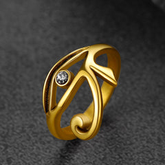 Ancient Egyptian Eye Ra Ring Jewelry Men Women