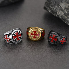 Christlicher Tempelritter Kreuzring Herren