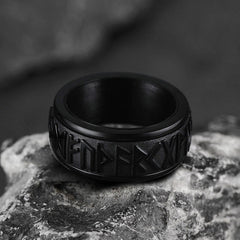 Anel de Runa Viking Nórdica Masculino