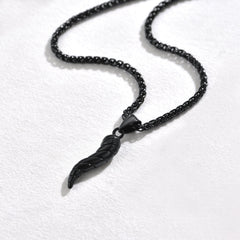 Colar com pingente de chifre italiano Cornicello Amuleto Talismã