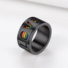 Rainbow Love Pride Ring LGBT