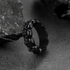 Gothic Punk Skull Ring Men Stainless Steel