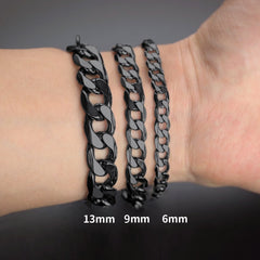 Pulseira de corrente de elos cubanos