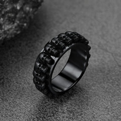 Anel de Caveira Gótica Anel Masculino