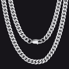 Klobige, schwere Miami Cuban Link Chain Halskette für Männer, 14–30 Zoll