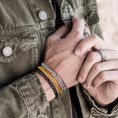 Pulseira de corrente de elos cubanos