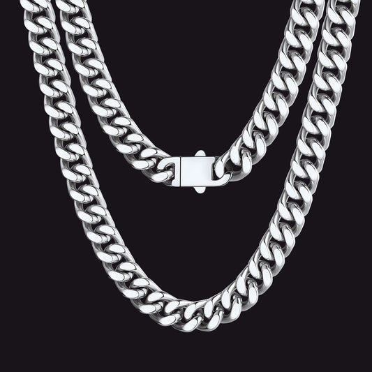 To My Man Miami Cuban Link Chain Halskette, Geburtstags- oder Jubiläumsgeschenk für ihn