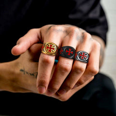 Christlicher Tempelritter Kreuzring Herren