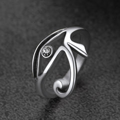 Ancient Egyptian Eye Ra Ring Jewelry Men Women