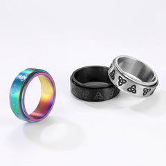 Anel de banda de nó celta masculino