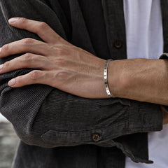 Norse Viking Runes Bangle Cuff Bracelet