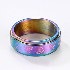 Anel de banda de nó celta masculino