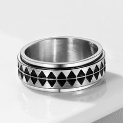 casaivy Unique Triangle Ring Stainless Steel